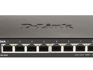 D-Link | 8-Port Gigabit PoE Smart Managed Switch | DGS-1100-08PV2 | Web managed | Desktop | Power supply type External