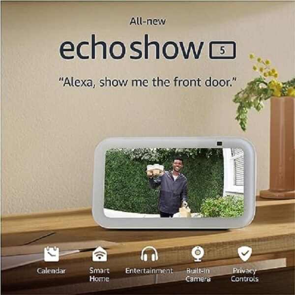 Amazon Echo Show 5(3nd Gen,2023)Glac.Wh "B09B2QTGFY" (timbru verde 0.8 lei) - Image 2