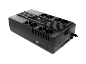 UPS Njoy "Token 600", Line int., brick, AVR, Schuko x 8, LED, back-up 1 - 10 min. "UPCSBLS660TTOAZ01B" (timbru verde 11 lei)