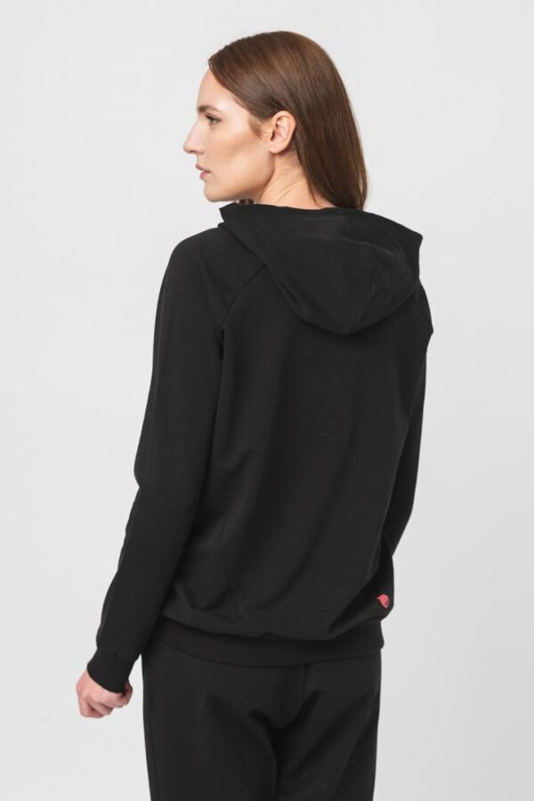HANORAC COTON DANTELA FEMEI BLACK-M