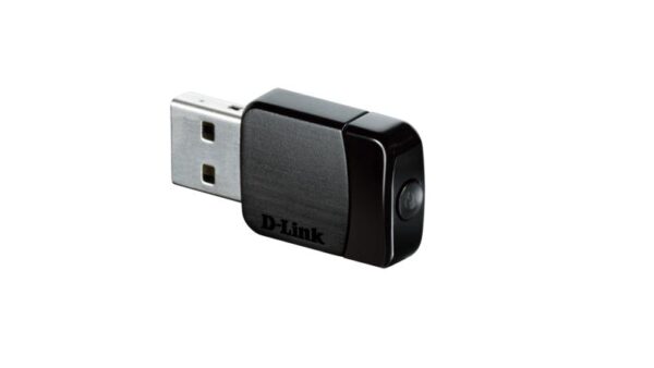 ADAPTOR RETEA D-LINK AC600, extern wireless 2.4 GHz | 5 GHz, USB 2.0, port, 600 Mbps, antena interna x 1, "DWA-171" 45505672 (timbru verde 0.18 lei)