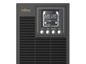 UPS NJOY, "ECHO PRO 1000", Online cu sinusoida pura, mini tower, 1000VA/800W, AVR, Schuko x 3, 2 x baterie GP07122L, LED, back-up 1 - 10 min., "UPOL-OL100EP-CG01B" (timbru verde 11 lei)