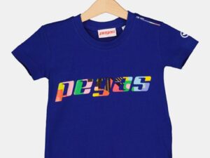 TRICOU  LOGO MULTICOLOR COPII  ROYAL BLU