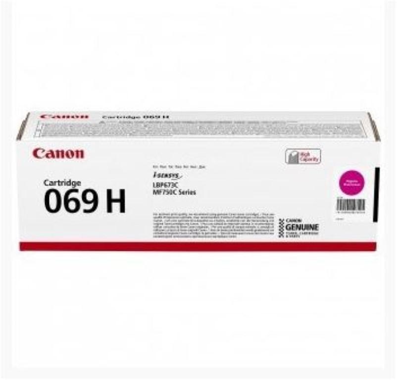 Canon originální vysokokapacitní toner Cartridge 069 H M magenta, MF752Cdw, 754Cdw, LBP673Cdw, kapacita5 500 stran