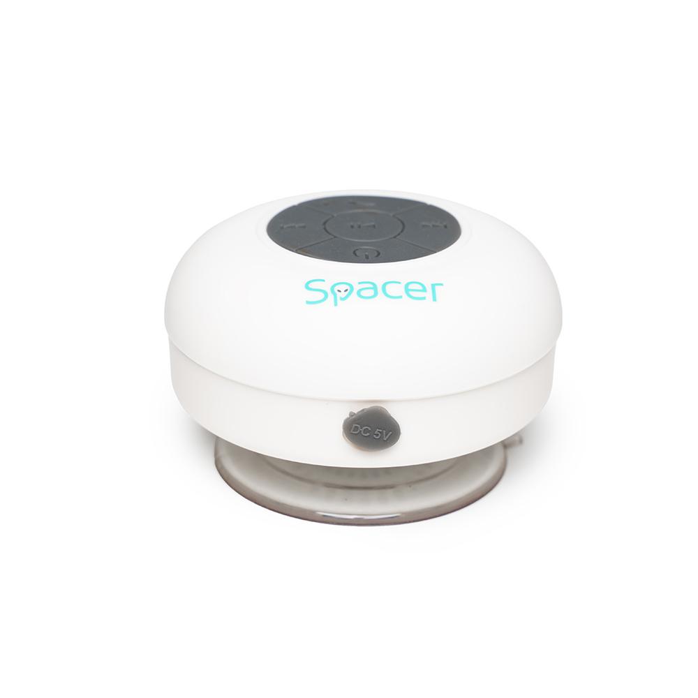 BOXA SPACER portabila bluetooth, DUCKY-WH, RMS: 3W, control volum, acumulator 300mAh, microfon incorporat, timp de funct. pana la 4 ore, distanta max. 10m, incarcare USB, WHITE, "SPB-DUCKY-WHT" (timbru verde 0.18 lei)