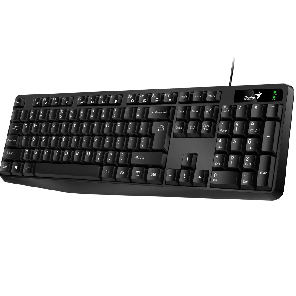 TASTATURA GENIUS USB, 104 taste, black, "KB-117" "31310016400" (timbru verde 0.8 lei)