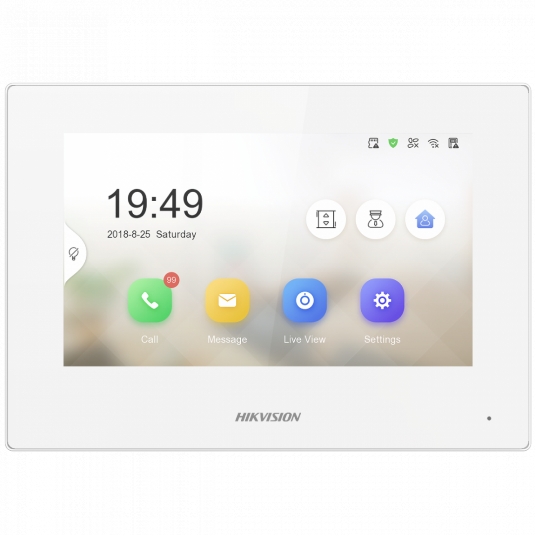 MONITOR VIDEOINTERFON 7 ALB "DS-KH6320-LE1/WH(B)" (timbru verde 7 lei)