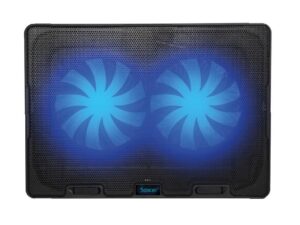 STAND SPACER notebook 17" Gaming, sita metal, 2xfan 14cm, turatie reglabila 800-1200rpm, ajustabil pe inaltime 5 trepte, Airflow 63cfm, black, Nivel zgomot 20dBA, "SPNS-Gaming-2F" (timbru verde 0.8 lei)
