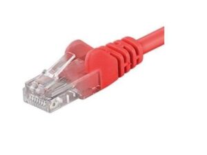 PremiumCord Patch kabel UTP RJ45-RJ45 CAT6 0.5m červená