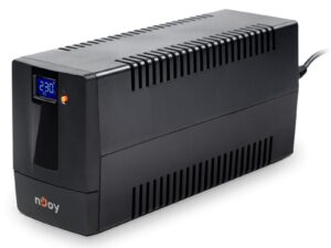 UPS Njoy "HORUS", Line int., mini Tower, AVR, Schuko x 2, display LCD, back-up 1 - 10 min. "PWUP-LI080H1-AZ01B" (timbru verde 11 lei)