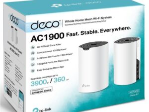 AC1900 Whole Home Mesh Wi-Fi System | Deco S7 (2-pack) | 802.11ac | 10/100/1000 Mbit/s | Ethernet LAN (RJ-45) ports 1 | Mesh Support Yes | MU-MiMO Yes | No mobile broadband | Antenna type Internal