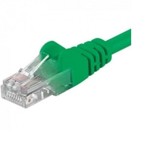 Patchcord UTP RJ45-RJ45 Cat.5e 0.25m, verde, "UTP-5E-0.25-GN" (timbru verde 0.08 lei)