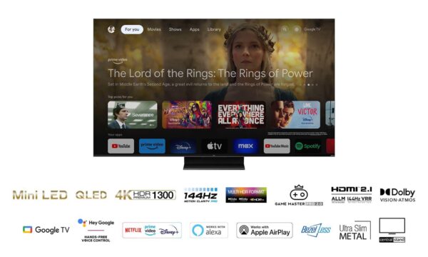 QLED TV 4K 50''(126cm) 240Hz TCL 50C805 - Image 8