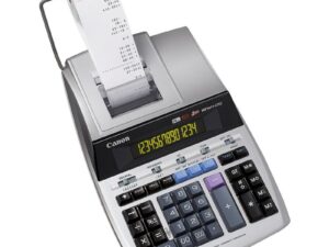 Calculator de birou CANON, MP-1411LTSC, ecran 14 digiti, Ribon, functie business, tax si conversie moneda, gri, "BE2497B001AA" (timbru verde 0.18 lei)
