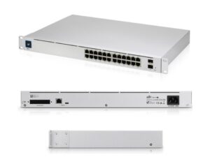 UBIQUITI 24-PORT, LAYER 3 SWITCH SUPPORTING 10G SFP+ CONNECTIONS WITH FANLESS COOLING