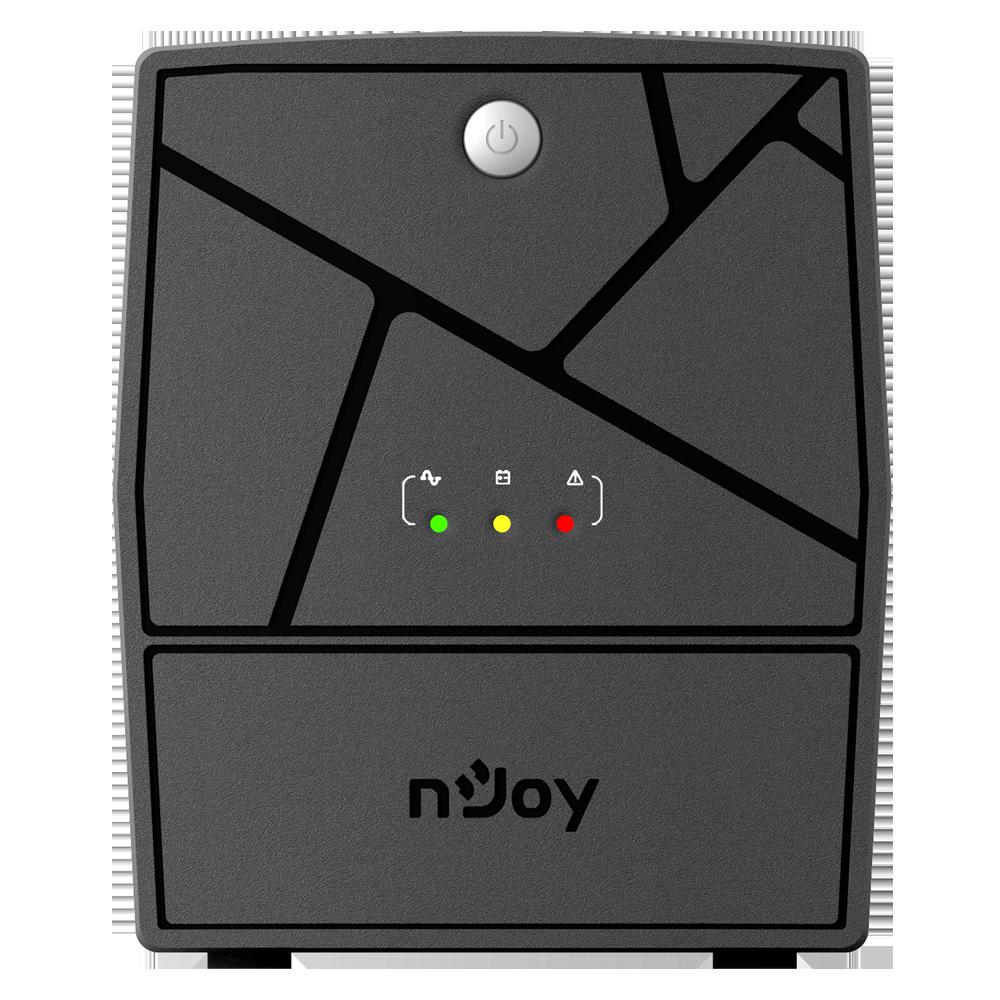 UPS NJOY, "Keen 1000", Line Int. , mini tower, 1000VA/600W, AVR, Schuko x 4, 2 x baterie GP07122L, back-up 1 - 10 min., "UPLI-LI100KE-CG01B" (timbru verde 11 lei)