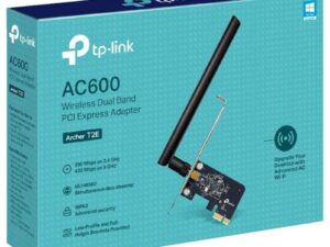 ADAPTOR RETEA TP-LINK AC600, intern PCI-Ex 2.4 GHz | 5 GHz, 600 Mbps, antena externa x 1, "Archer T2E" (timbru verde 0.18 lei)