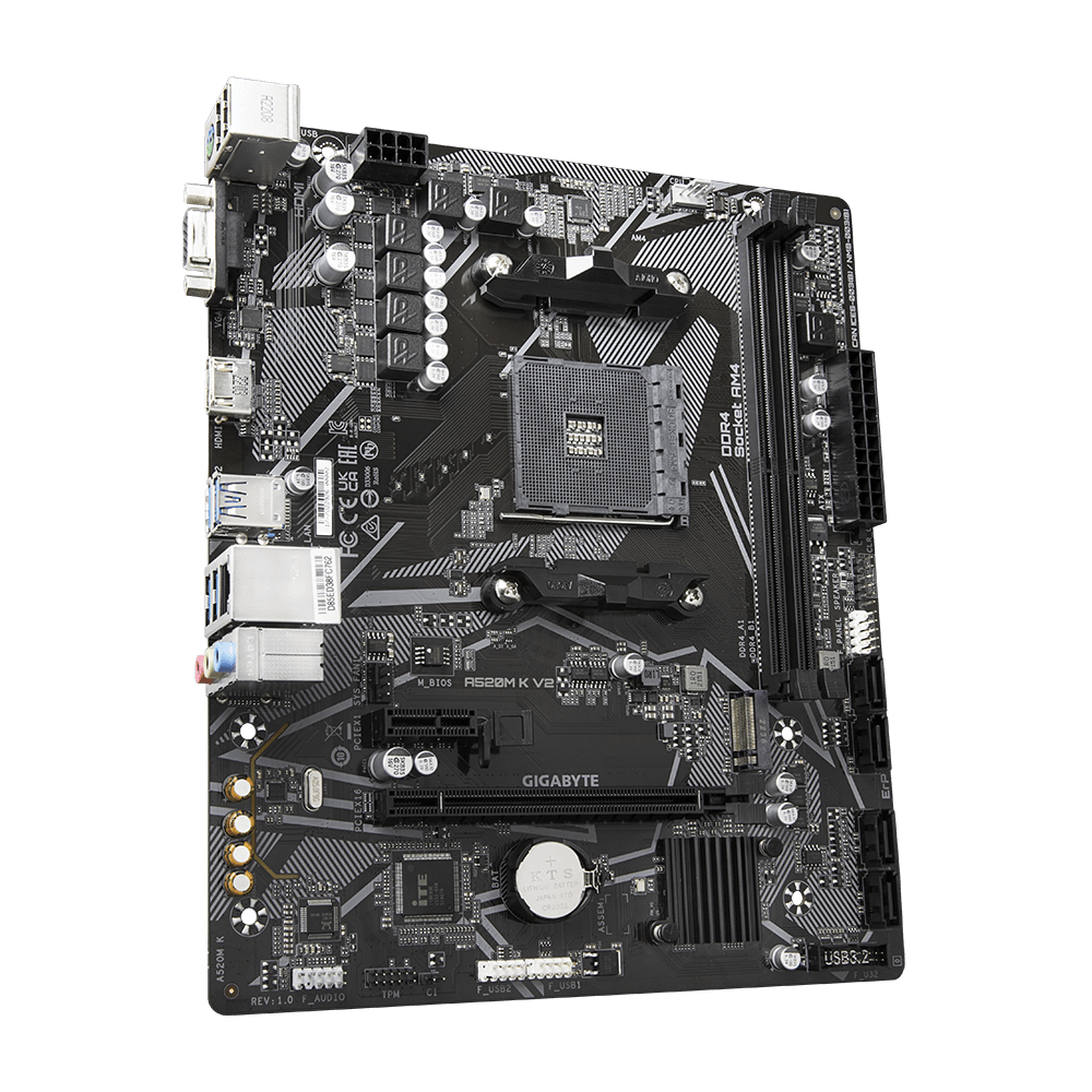 MB Gigabyte A520M K V2 AM4 DDR4 "A520M K V2" - Image 2
