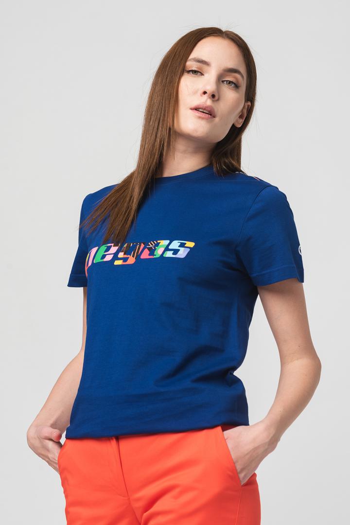 TRICOU LOGO MULTICOLOR FEMEI ROYAL BLU - Image 4