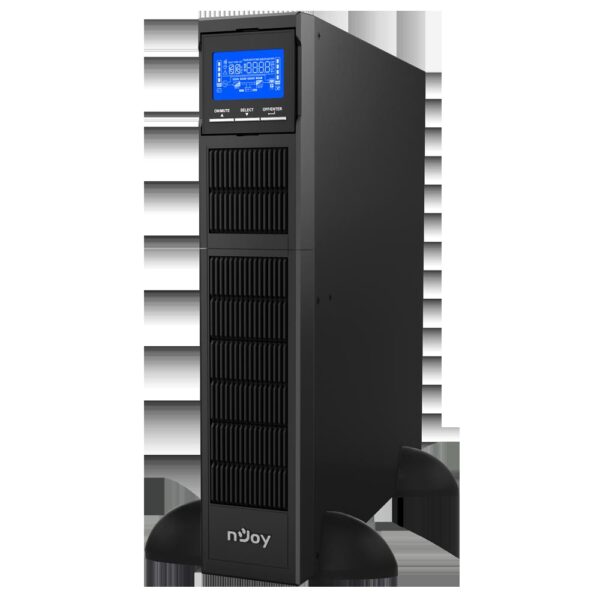UPS NJOY, "BALDER 1500", Online cu sinusoida pura, tower, rack, 1500VA/1500W, AVR, IEC x 8, 3 x baterie 12V/9Ah, display LCD, back-up 11 - 20 min., "PWUP-OL150BA-AZ01B" (timbru verde 11 lei) - Image 2