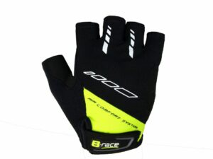 MANUSI B-RACE CU GEL NEGRU/LIME, S
