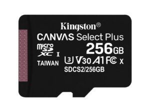 KINGSTON Canvas Select Plus 256GB microSD / UHS-I / CL10 / bez adaptéru