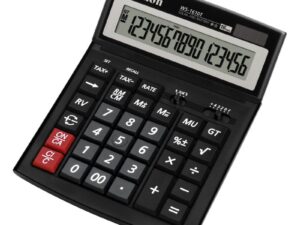 Calculator de birou CANON, WS1610T, ecran 16 digiti, alimentare solara si baterie, negru, "0696B001AA" (timbru verde 0.18 lei)