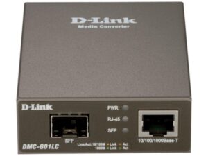 MEDIA CONVERTOR D-LINK RJ45 10/100/1000 Mbps la fibra, Fu60-Duplex "DMC-G01LC"( include timbru verde 0.5 Lei )