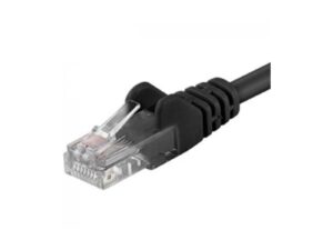 PremiumCord Patch kabel UTP RJ45-RJ45 level 5e 0.25m černá
