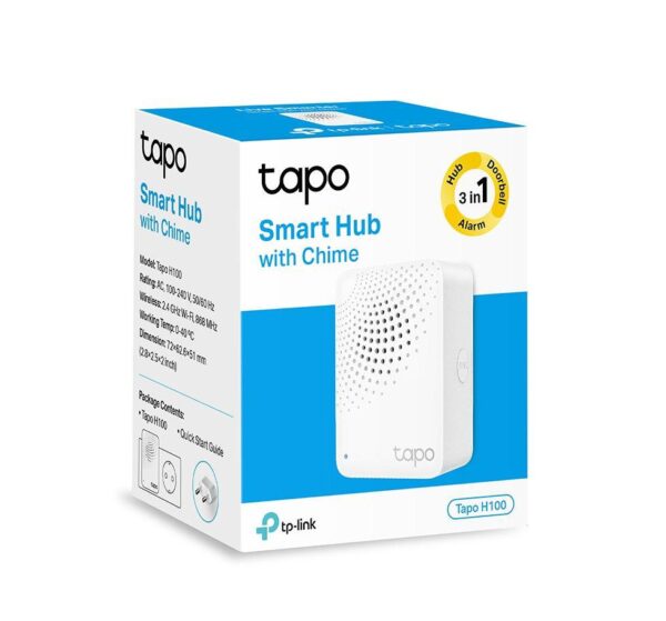 SMART HUB TP-Link, difuzor incorporat, necesar pentru senzorii Tapo, wireless "Tapo H100" (timbru verde 0.18 lei) - Image 2