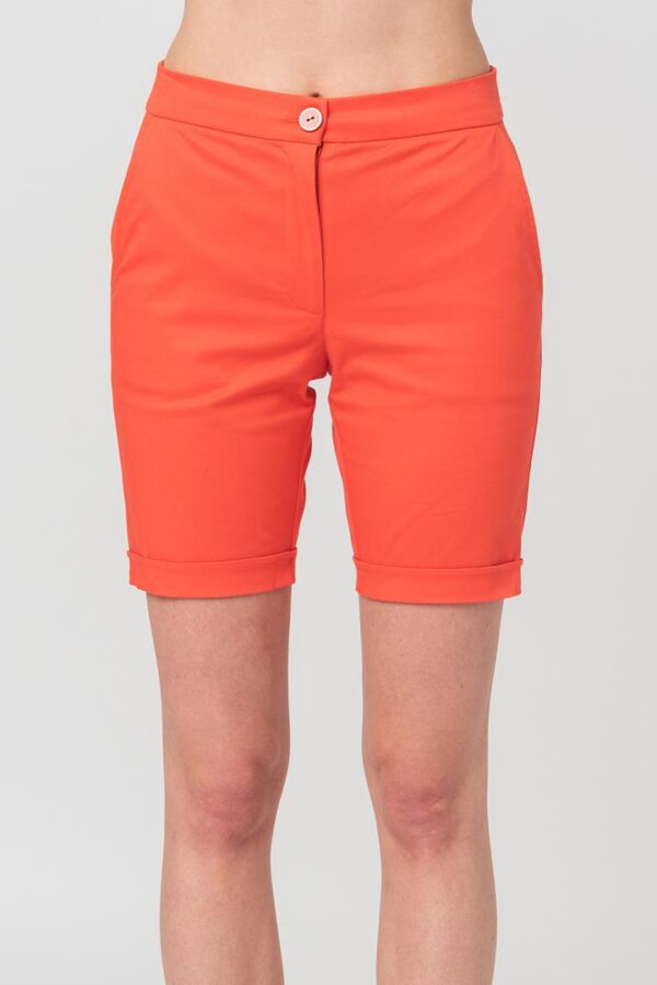 PANTALONI SCURT CASUAL FEMEI CORAL S - Image 4