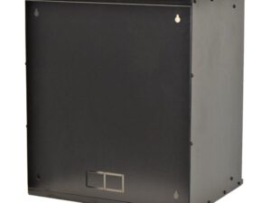 CABINET 19" SPACER  12U 515x400mm, fixare pe perete, Flatpack (dezasamblat),  Black, usa sticla cu blocare, otel 1.5mm, sarcina maxima 100Kg, "SPCW-12U-BK"