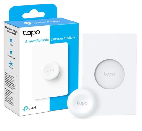 INTRERUPATOR inteligent TP-LINK, necesita hub Tapo H100 pentru functionare, 1 comutator,  programare prin smartphone aplicatia Tapo, 1 x baterie CR2032, WiFi, alb "Tapo S200D" (timbru verde 0.18 lei) - Image 2