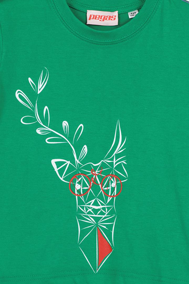 TRICOU CERB FAMILIE COPII K GREEN-4 - Image 3