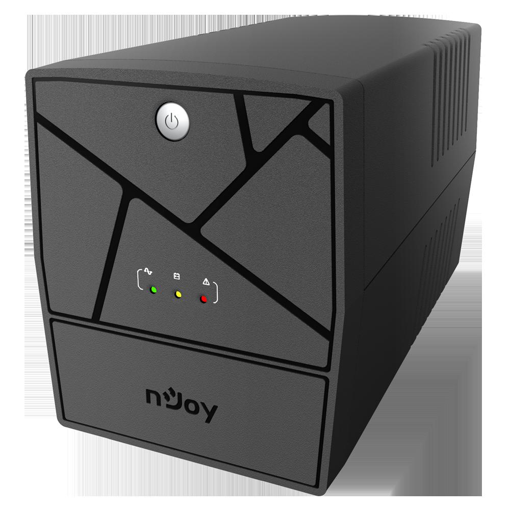 UPS NJOY, "Keen 1500", Line Int. , mini tower, 1500VA/900W, AVR, Schuko x 4, 2 x baterie GP09122L, back-up 1 - 10 min., "UPLI-LI150KE-CG01B" (timbru verde 11 lei) - Image 2