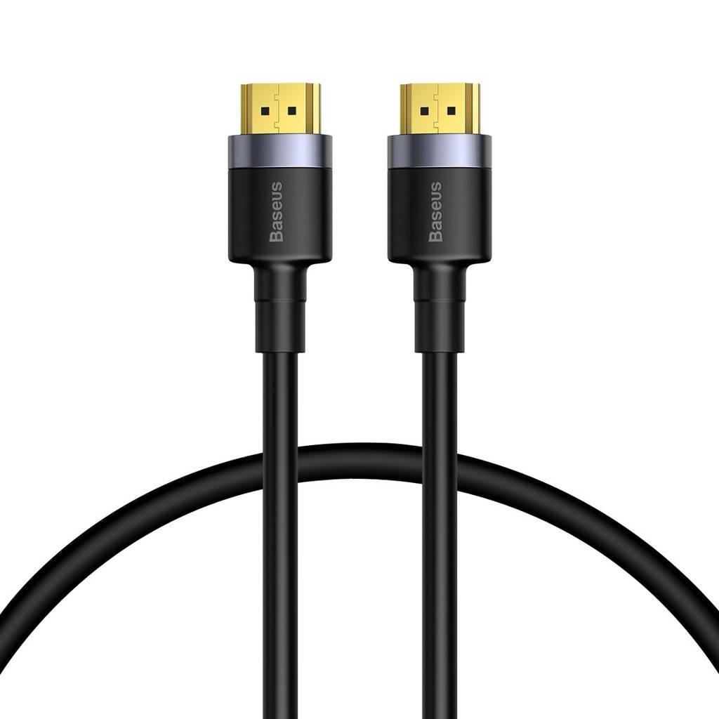 CABLU video Baseus Cafule, HDMI (T) la HDMI (T), rezolutie maxima 4K UHD (3840 x 2160) la 60 Hz, conectori auriti, 1m, negru "CADKLF-E01" (timbru verde 0.18 lei) - 6953156218185 - Image 2