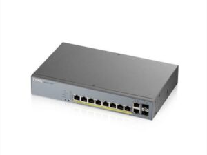 ZYXEL GS1350-12HP, 12 PORT MANAGED CCTV POE SWITCH, LONG RANGE, 130W (1 YEAR NCC PRO PACK LICENSE BUNDLED)