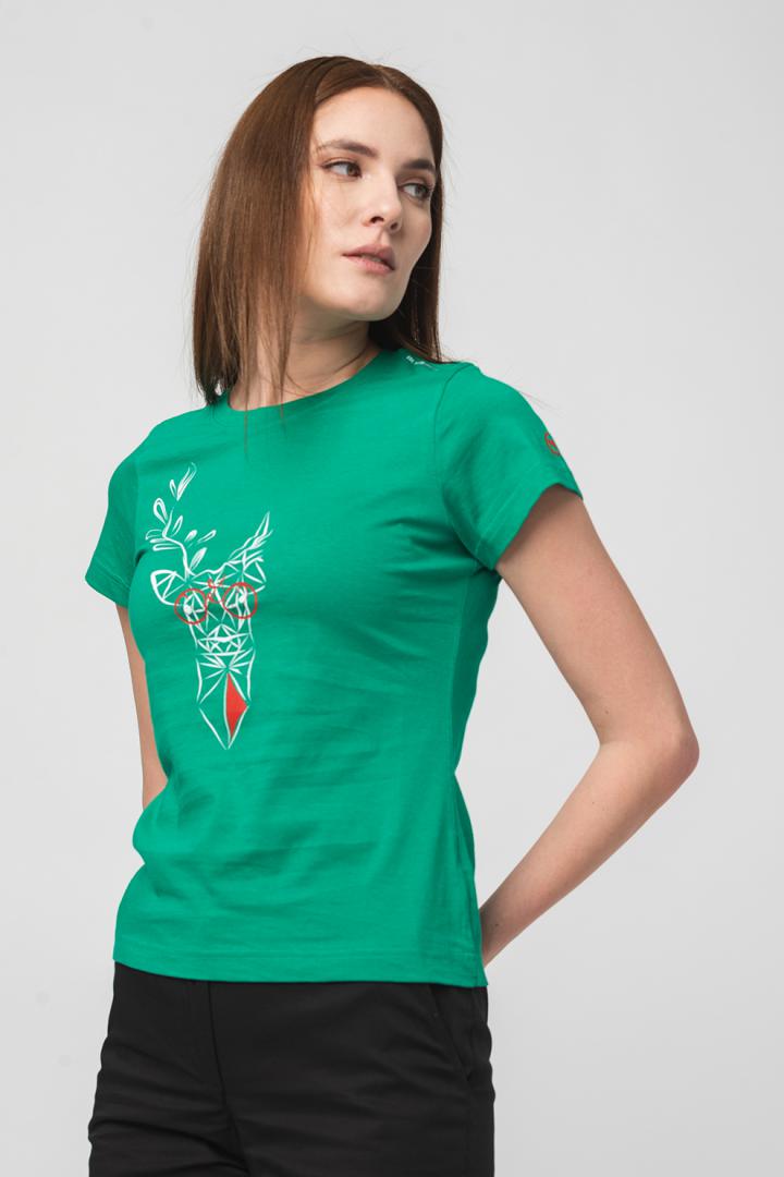 TRICOU CERB FAMILIE FEMEI K GREEN-S - Image 4