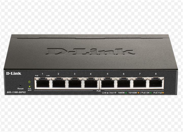 D-Link | Smart Gigabit Ethernet Switch | DGS-1100-08V2 | Managed | Desktop | Power supply type External | 24 month(s)