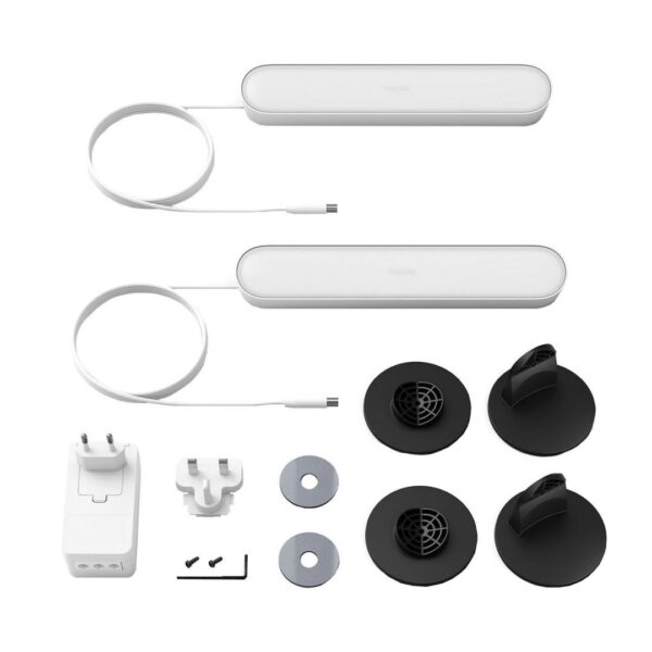 Philips Hue Play WCA Lightbar Base, Twin pack, White|42 W|2000-6500 Hue White Colour Ambiance - Image 2