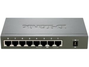 SWITCH PoE D-LINK  8 porturi 10/100Mbps (4 PoE), IEEE 802.3af, carcasa metalica, "DES-1008PA" (timbru verde 2 lei)