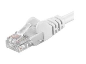 PremiumCord Patch kabel Cat5E UTP, délka 2m, bílá