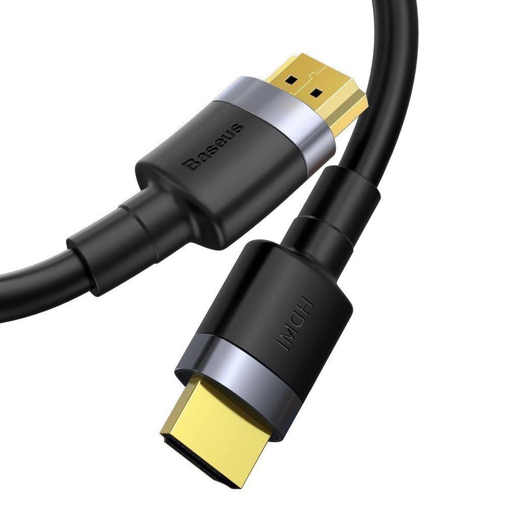 CABLU video Baseus Cafule, HDMI (T) la HDMI (T), rezolutie maxima 4K UHD (3840 x 2160) la 60 Hz, conectori auriti, 1m, negru "CADKLF-E01" (timbru verde 0.18 lei) - 6953156218185 - Image 3