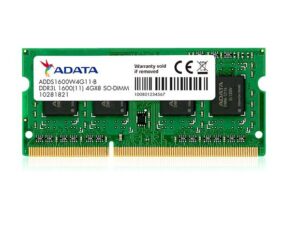 SODIMM Adata, 8GB DDR3, 1600 MHz, low voltage "ADDS1600W8G11-S"