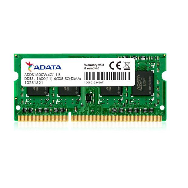 SODIMM Adata, 8GB DDR3, 1600 MHz, low voltage "ADDS1600W8G11-S"