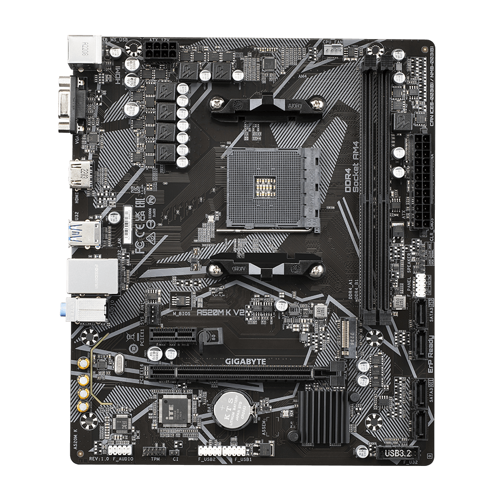 MB Gigabyte A520M K V2 AM4 DDR4 "A520M K V2" - Image 3