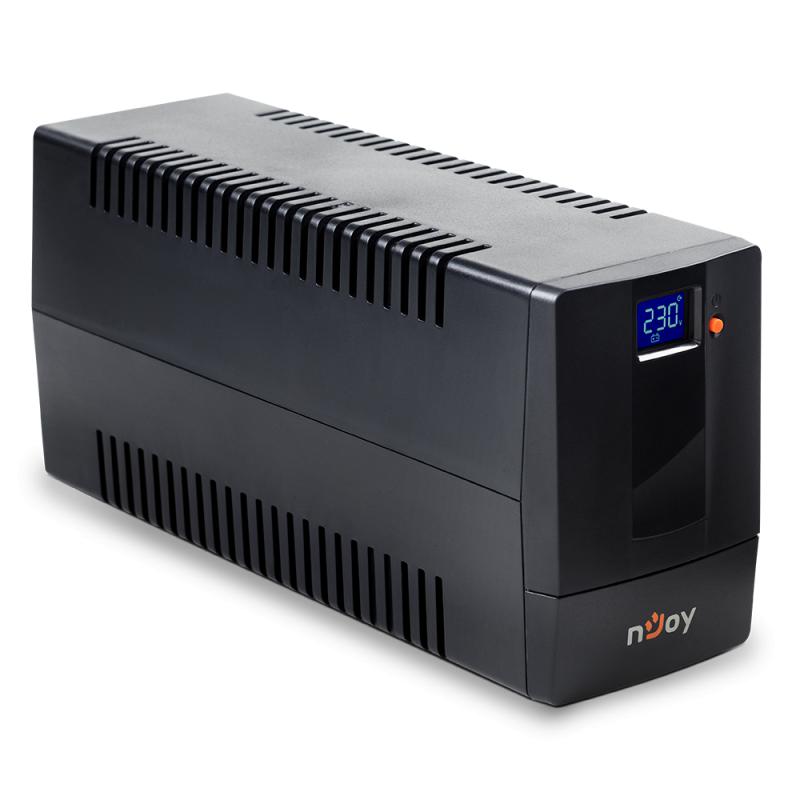 UPS NJOY, "HORUS P 600", Line Int. cu management, mini tower, 600VA/360W, AVR, Schuko x 2, 1 x baterie GP07122L, display LCD, back-up 1 - 10 min., "PWUP-LI060H1-AZ01B" (timbru verde 11 lei) - Image 6