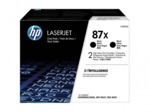 Dual-Pack Original HP Black, nr.87X, pentru LaserJet M501|M506|M527, 2 x 18K, (timbru verde 1.2 lei) , "CF287XD"