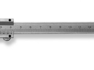 Pocket slide caliper 125x40mm 1/10mm, chrome plated