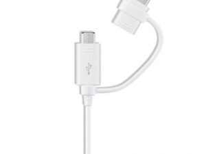 CABLU alimentare si date smartphone Samsung, USB 2.0 (T) la Micro-USB (T) | USB Type-C, cauciuc, lungime 1.5 m, alb, "EP-DG930DWEGWW" (timbru verde 0.08 lei)